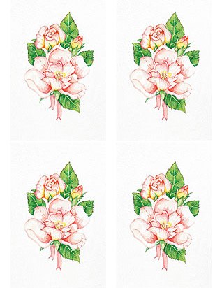 Dcoupage - Pink Roses (016)  