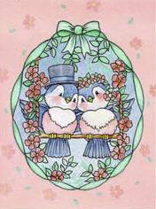 Découpage - Wedding Birds (039)