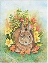 Dcoupage - Autumn Rabbit - Large (063)  
