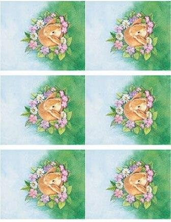 Dcoupage - Summer Rabbit - Small (070)  