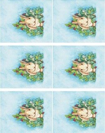 Dcoupage - Winter Rabbit - Small (072)