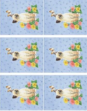 Dcoupage - Cat/Butterfly - Small (073)  