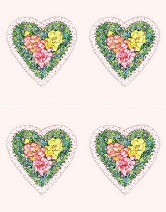 Dcoupage - Floral Heart (094)  
