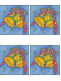 Dcoupage - Christmas Bells Large (173)