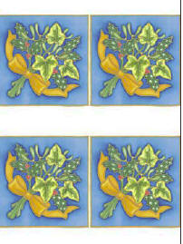 Dcoupage - Christmas Holly & Ivy Spray Large (174)