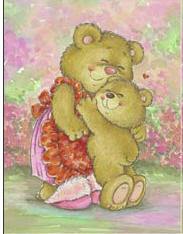 Dcoupage - Mum and Little Bear (Large)