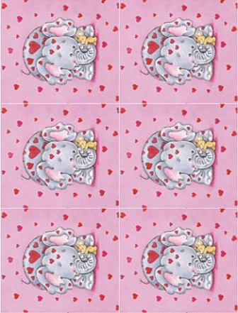 Dcoupage - Elephant & Mouse - Small  