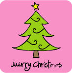 Katie & Co Christmas Stamps - Merry Christmas Tree (B)