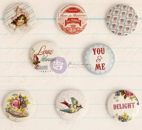 Prima Delight Flair Metal Buttons