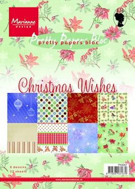 Marianne Design Paperblock Christmas Wishes