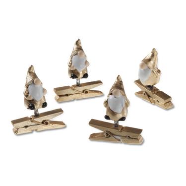 Gold Santa Clips (4847)