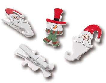 Santa/Snowman Clip (4930)