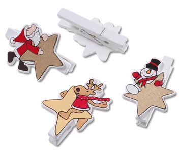 Christmas Star Clips (4931)