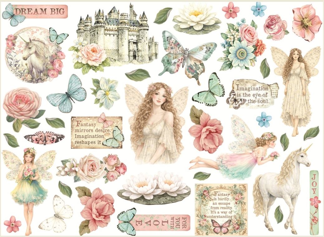 NEW Stamperia Wonderland Die-Cuts (DFLDC134)