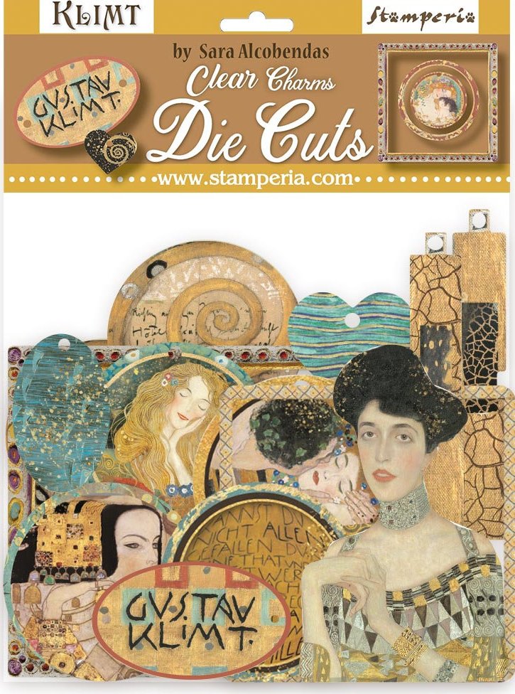 Stamperia Klimt - CLEAR COLOURED DIE-CUTS