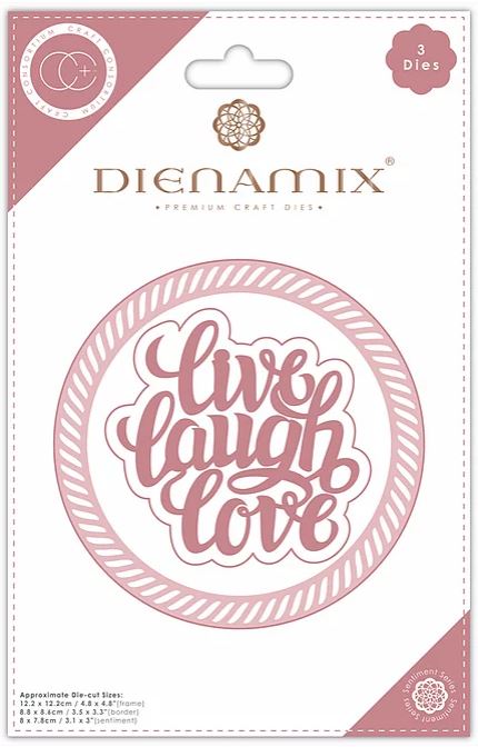 Dienamix - Live Laugh Love - Cutting Die