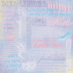 Karen Foster Diva Collection -  Diva Collage Paper