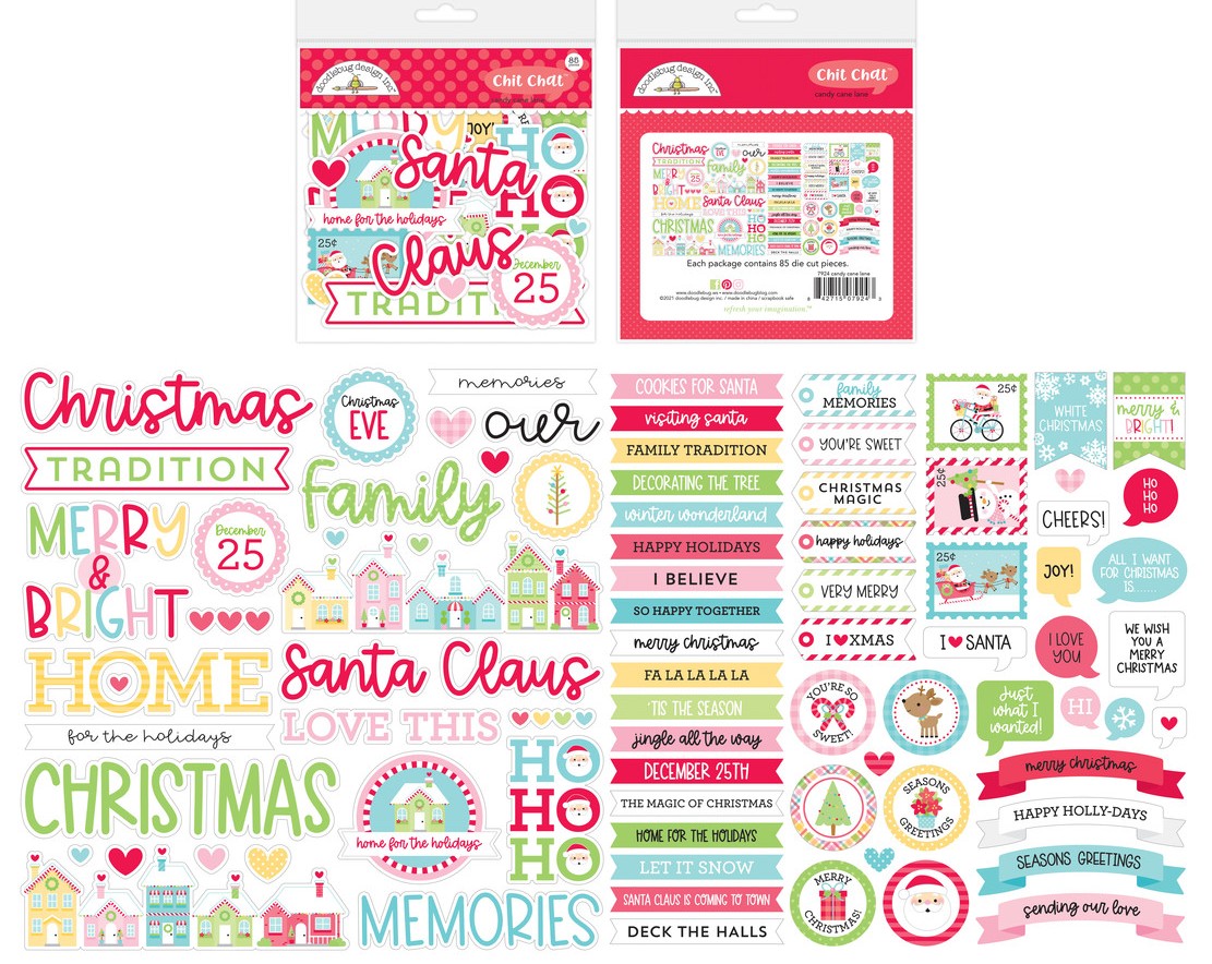 Doodlebug Design Candy Cane Lane Chit Chat (7924)