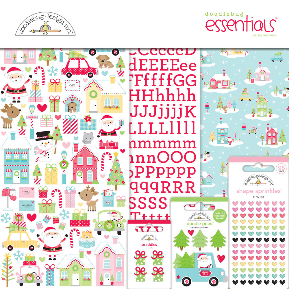 Doodlebug Design Candy Cane Lane Essentials Kit (7947)