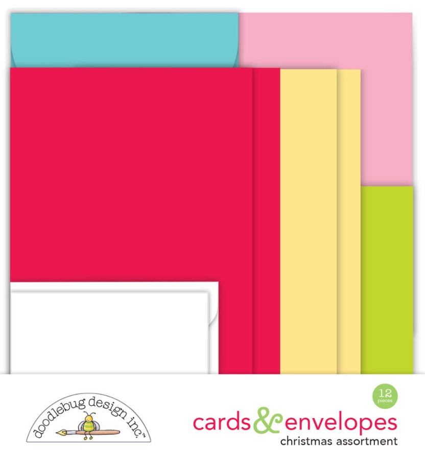 Doodlebug Design Christmas Assortment Cards & Envelopes (7926)