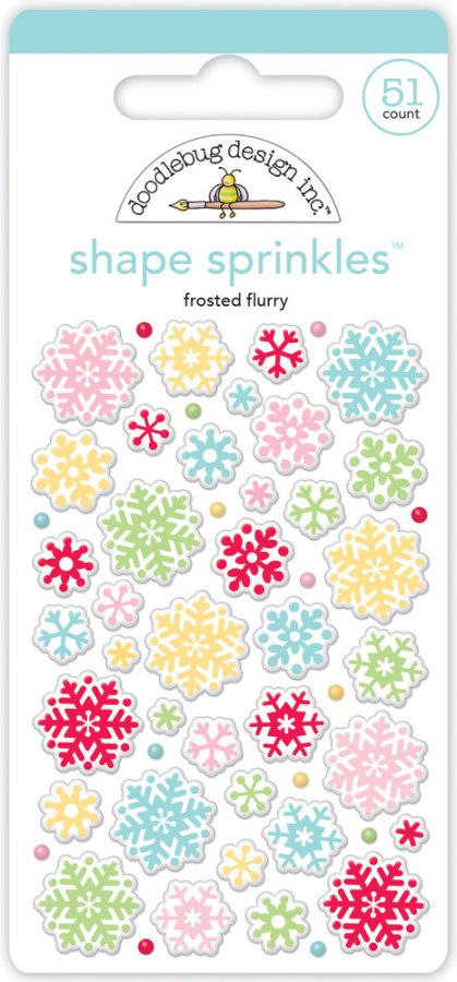 Doodlebug Design Frosted Flurry Shape Sprinkles (7904)