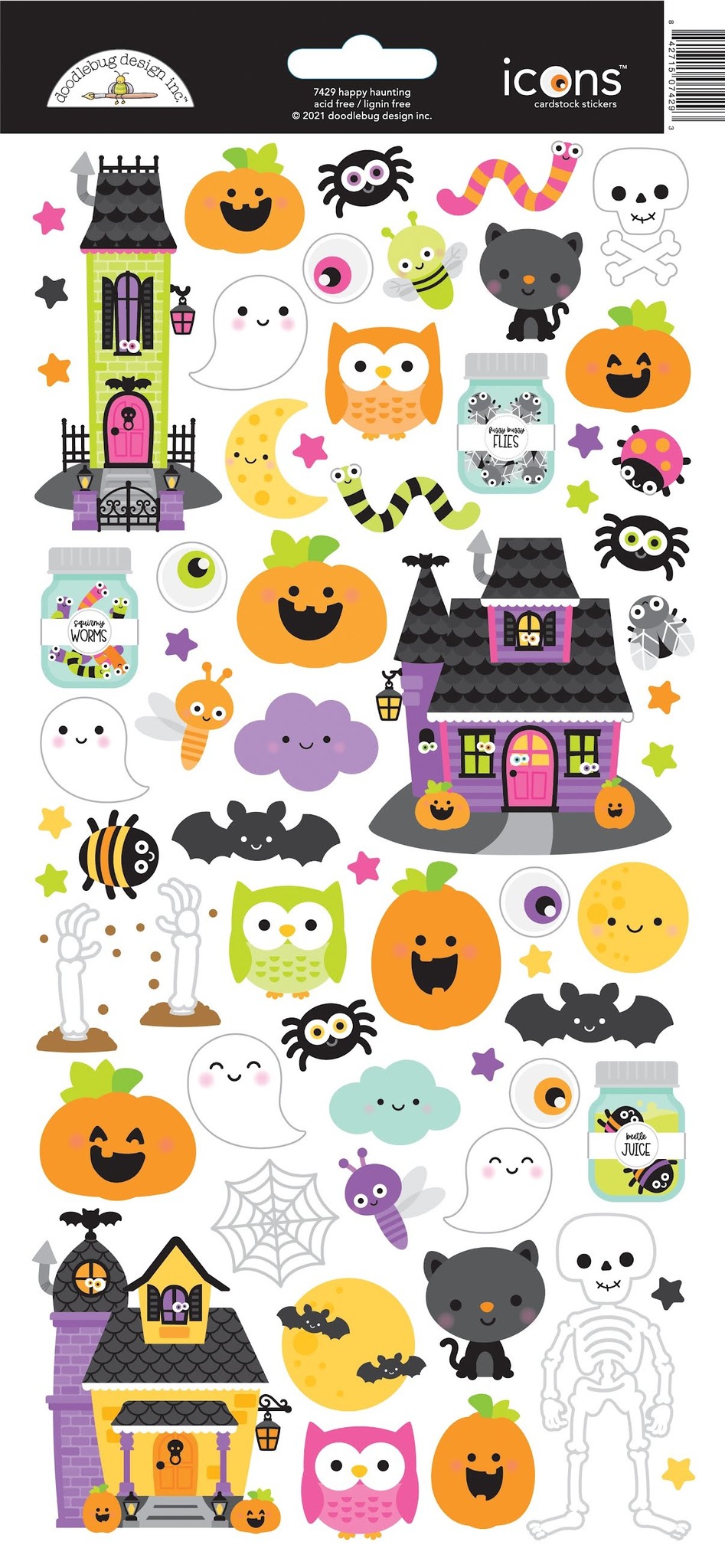 Doodlebug Design Happy Haunting Icons Stickers (7429)