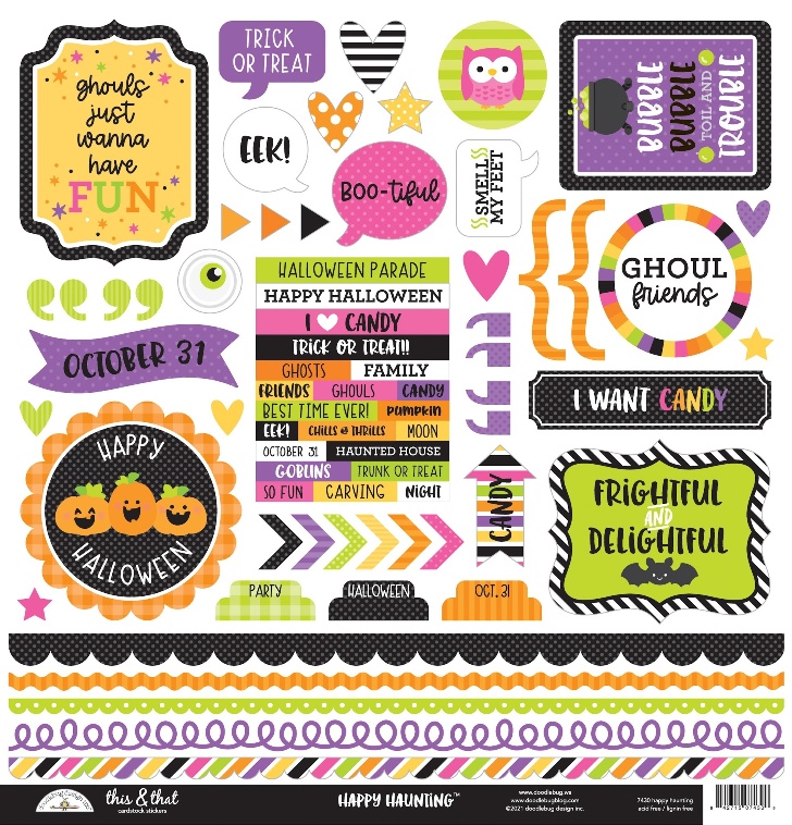 Doodlebug Design Happy Haunting This & That Stickers (7430)