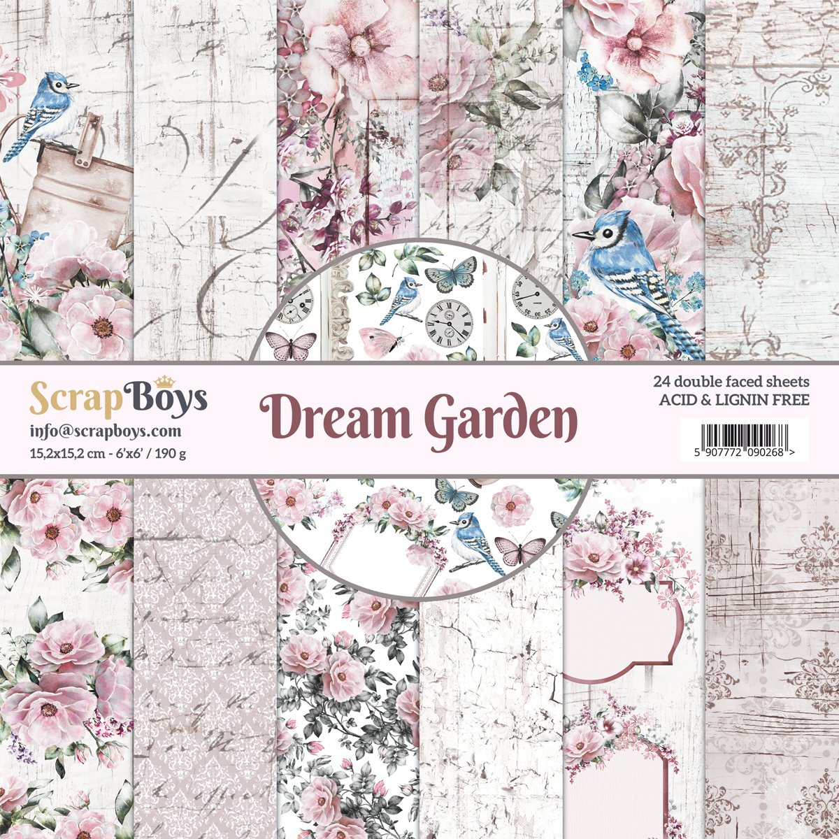 Scrap Boy Dream Garden 6x6 Paper Pad