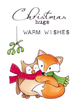 Marianne Design Stamps - Eline's Christmas Hugs
