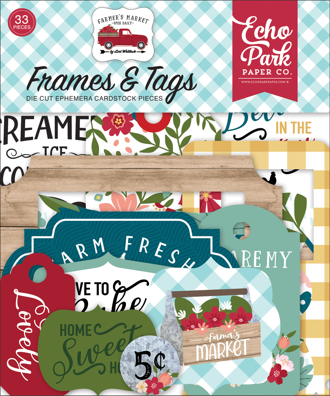 Echo Park Farmer's Market Frames & Tags (FM248025)