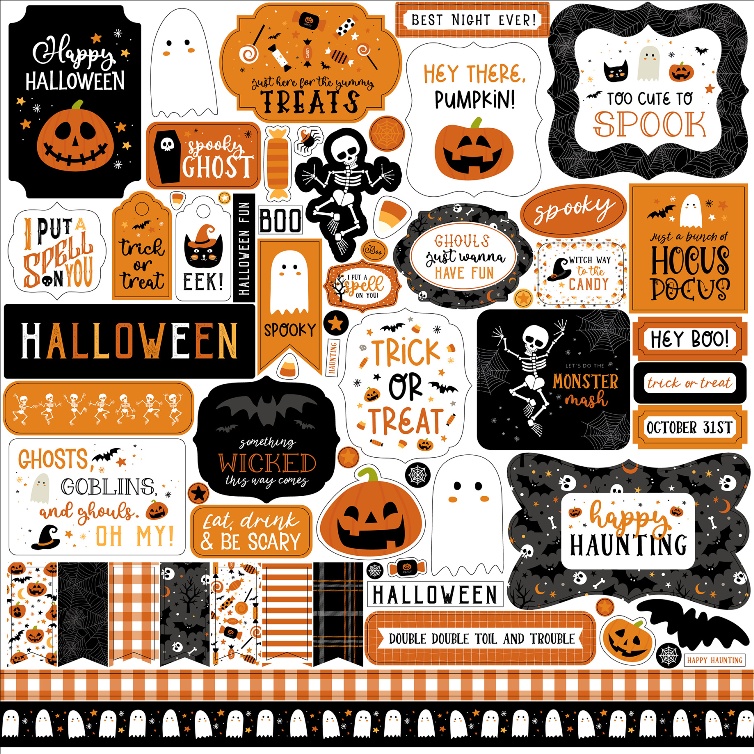 Echo Park Halloween Party Element Sticker 