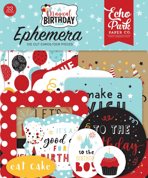 Echo Park Magical Birthday Ephemera - Icons BOY