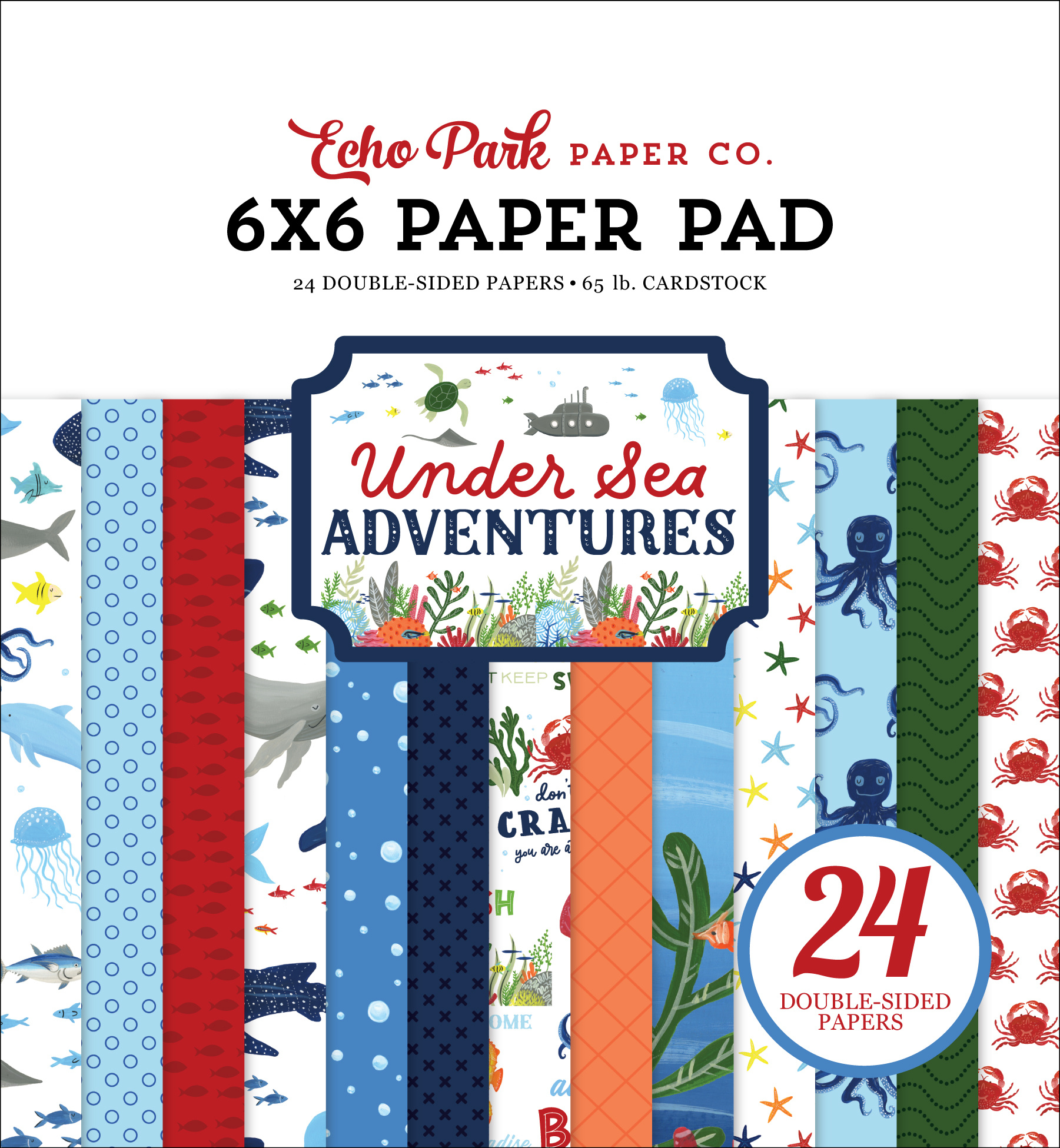 Echo Park Under Sea Adventures 6x6 Paper Pad