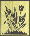 Budget Brass Embossing Stencil - Tulips