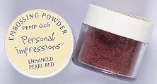 Embossing Powder - Enhanced Pearl Red