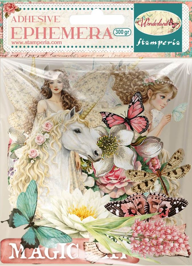 NEW Stamperia Wonderland Ephemera (DFLCT82)