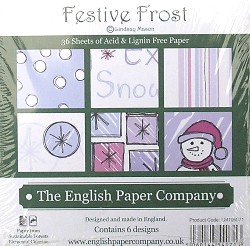 English paper Co 6x6 Pads - Festive Frost
