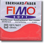 Fimo Soft Polymer Clay - Transparent Red (204)