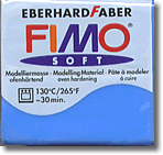 Fimo Soft Polymer Clay - Transparent Blue (374)