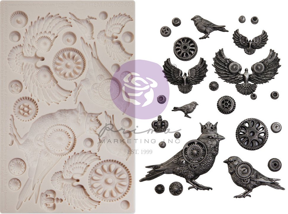 Prima Marketing FINNABAIR Moulds - Clockwork Sparrows Moulds (969493)