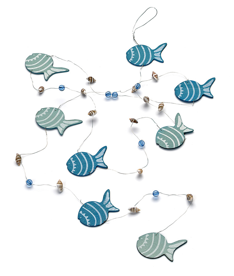 Fish Garland Blue/Turquoise (2727)