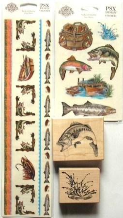 Fishing Stamps/Stickers Kit - 70% OFF
