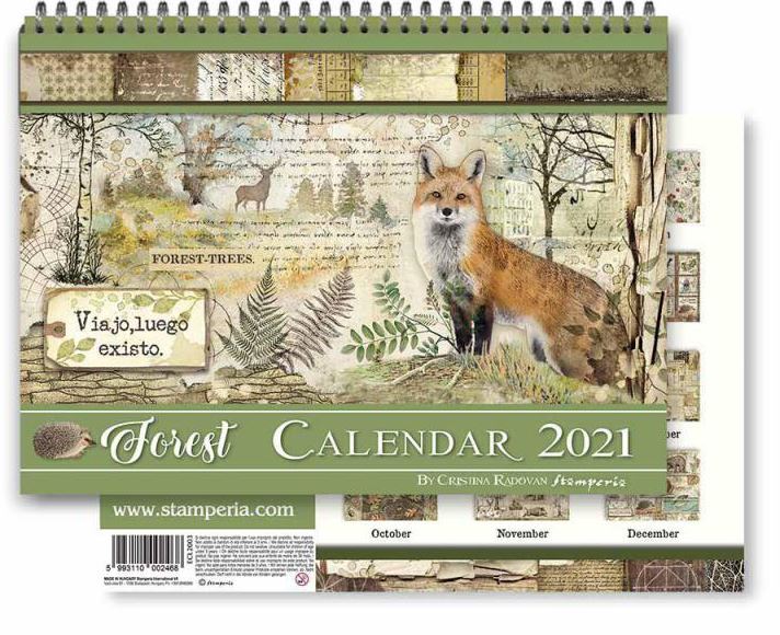 SALE - Stamperia 2021 Calendar  - FOREST