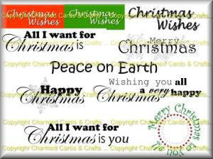 Free Christmas Sentiments