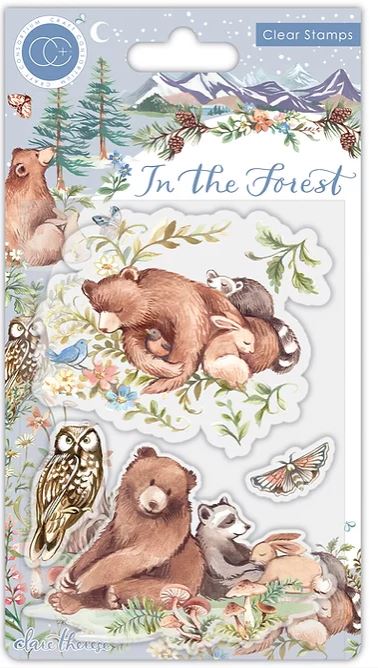 Forest Animals Die+Forest Life Clear Stamp Lot Set Sue Wilson Die+Stamp Set 
