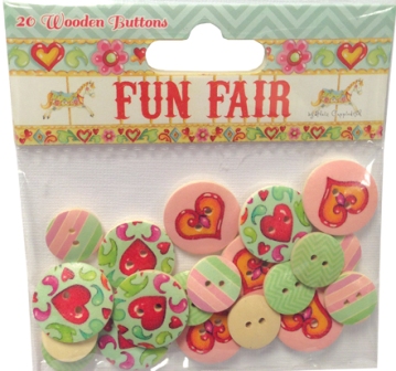 Fun Fair Wooden Buttons
