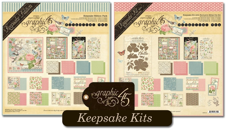 Graphic 45 Botanical Tea Keepsake Kits