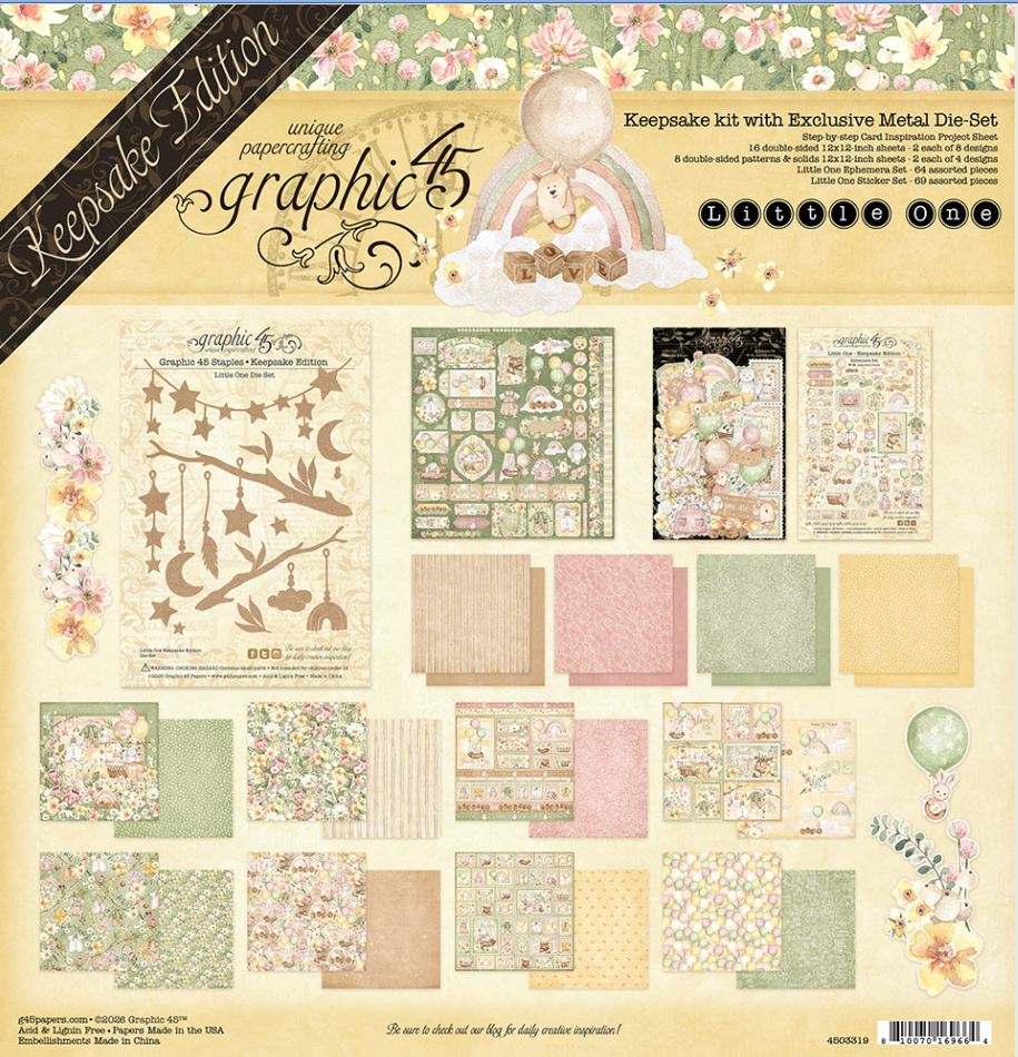 Graphic 45 Little One Keepsake Kit with Exclusive Metal Die-Set (4503319)