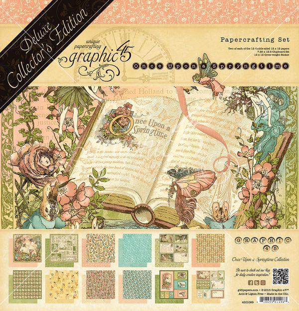 Graphic 45 ONCE UPON A SPRINGTIME DeLuxe Pack