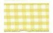 Gingham Ribbon - Lemon (10mm)